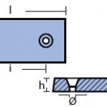 bolt on plate anode 0.68kg