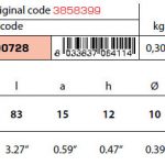 3858399 Volvo collar anode (3 pieces)