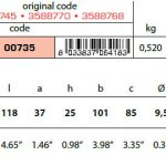 3588745/3588770 Volvo bar anode