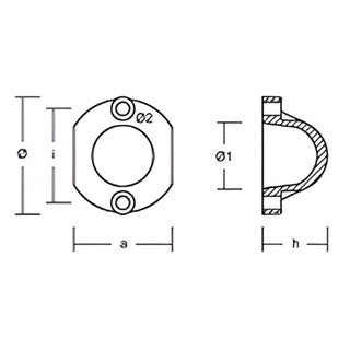Autoprop propellor 35mm zinc anode