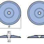disc (pair) anode 130mm