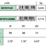 00101UKMG Disc rudder anode  70mm