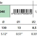 disc (pair) anode 130mm