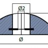 00105UKMG Disc rudder anode  140mm