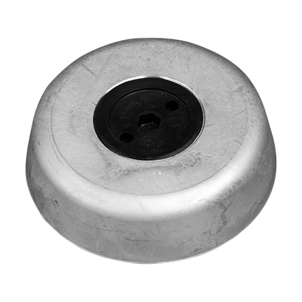 00154AL Disc anode transom 120mm
