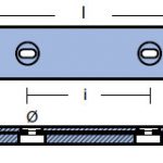00238AL bolt on bar anode hull 1.80kg