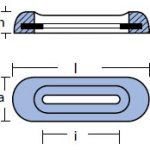 00269EMG bolt on bar anode (hull) 0.5kg