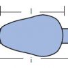 00351/2/BMG bolt on pear anode (hull) 0.7kg