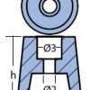 00401MG Conic prop anode 30mm