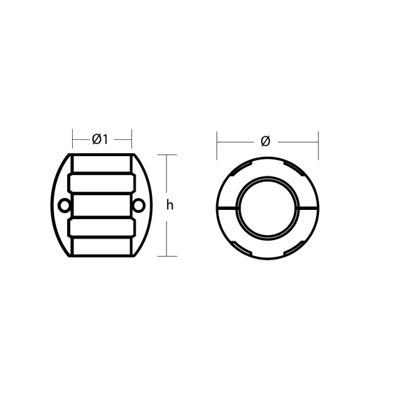 egg type shaft anode mm zinc