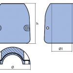 MGD  shaft anode 1 3/4" Zinc