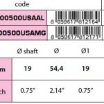 00500USAMG egg type shaft anode 19mm