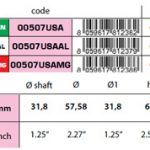 00507USAAL Egg type shaft anode 1-1/4''