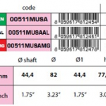 00511MUSAMG egg type shaft anode 1-3/4''