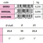 00553MG collar type shaft anode 1''