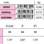 00555MG collar type shaft anode 30mm