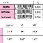 00556MG collar type shaft anode 1/1/4''