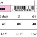 collar shaft anode 40mm zinc