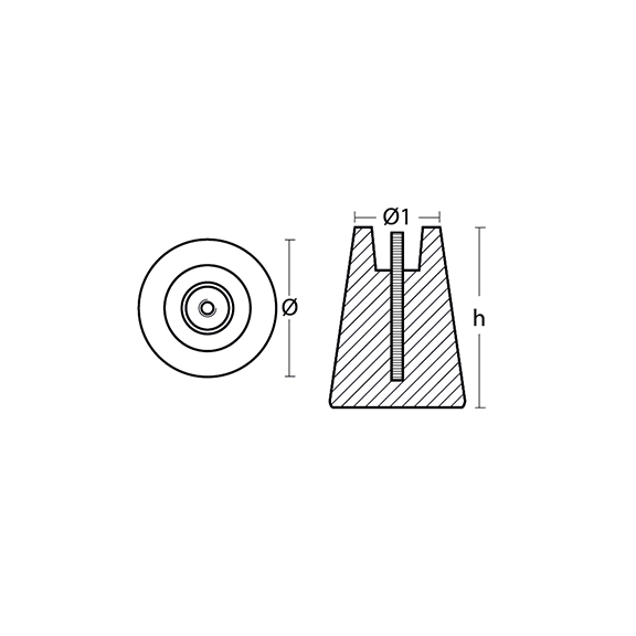 2.5 Kg Hanging Anode