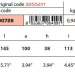 3855411 Volvo plate anode
