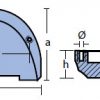3855411 Volvo plate anode