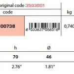3593881  Volvo IPS anode
