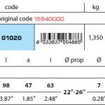 Gori  propellor 98mm zinc anode