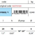 Gori  propellor 28mm zinc anode