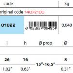 Gori  propellor 26mm zinc anode