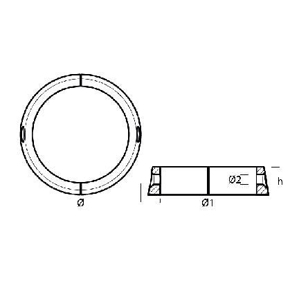 Varifold collar 85mm zinc anode