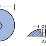 R1MG Disc (pair) rudder anode 47mm