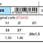 873412 Volvo prop nut anode